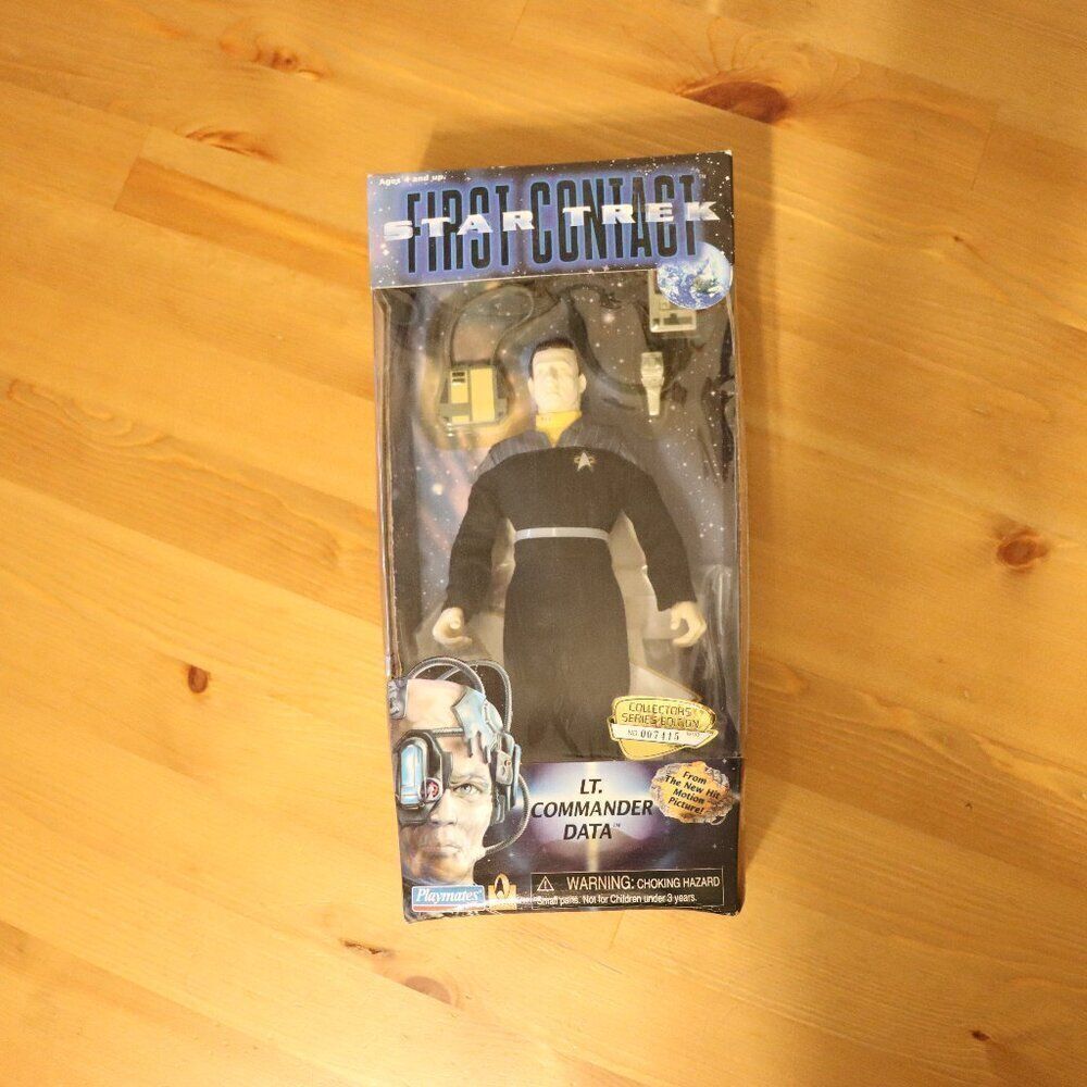 Star Trek LT Commander Data 9" Action Figure in unopened box